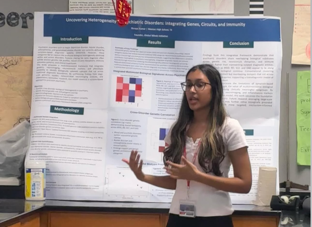 Student research poster presentation