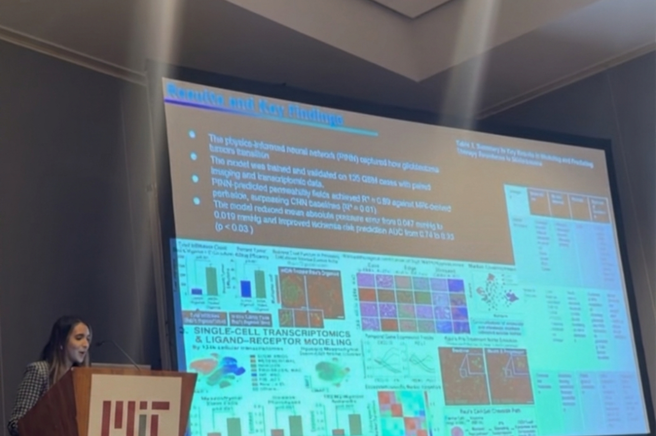 Presenting single-cell transcriptomics and ligand-receptor modeling research at MIT